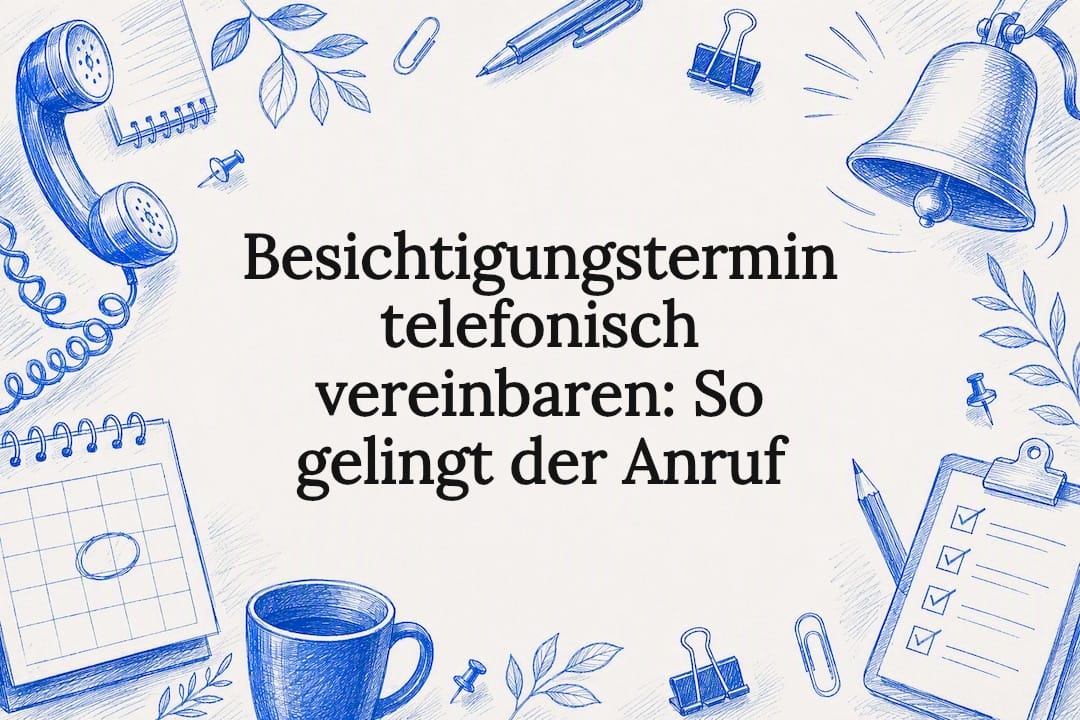 Besichtigungstermin telefonisch vereinbaren: So gelingt der Anruf