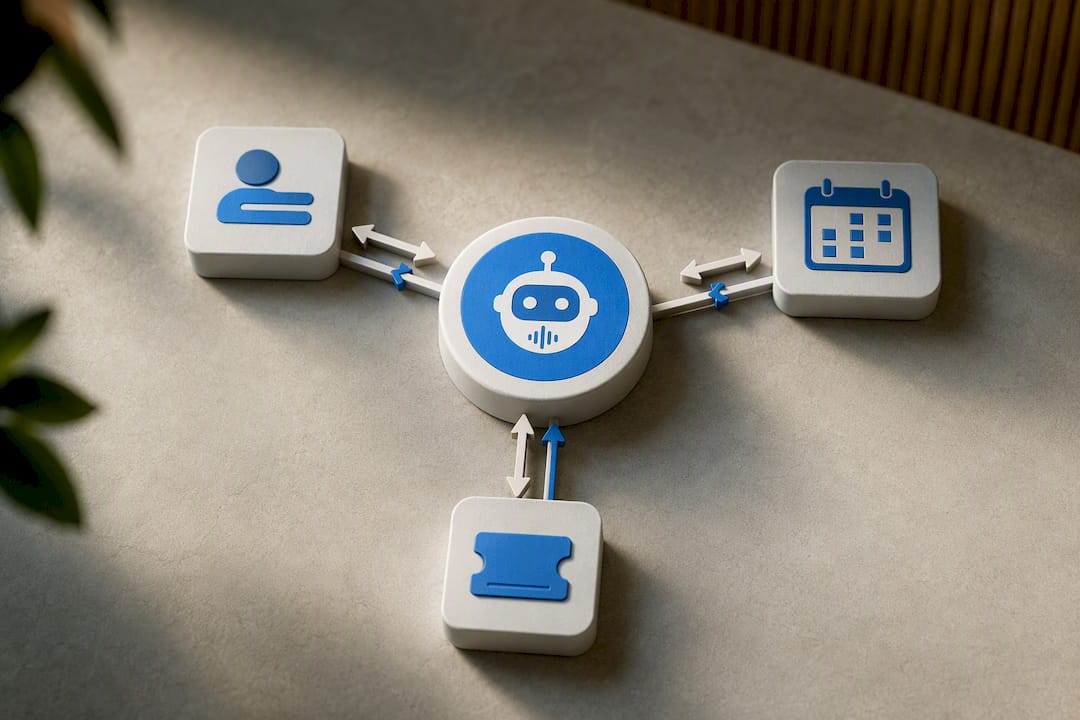 Voicebot mit CRM, Kalender und Ticketsystem