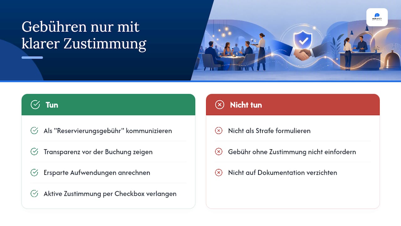 Rechtliche Einordnung in Österreich: Was gilt zu No‑Show‑Gebühren und AGB? — overview diagram