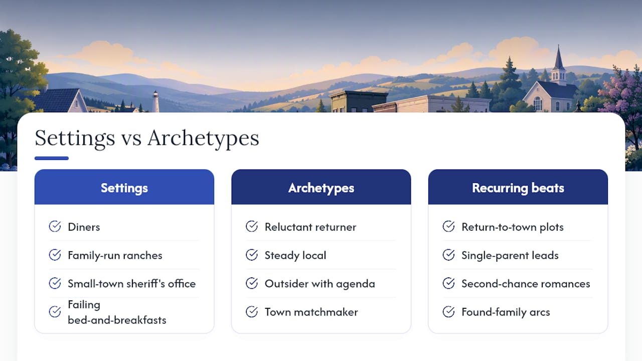 6. Common Settings and Character Archetypes — overview diagram