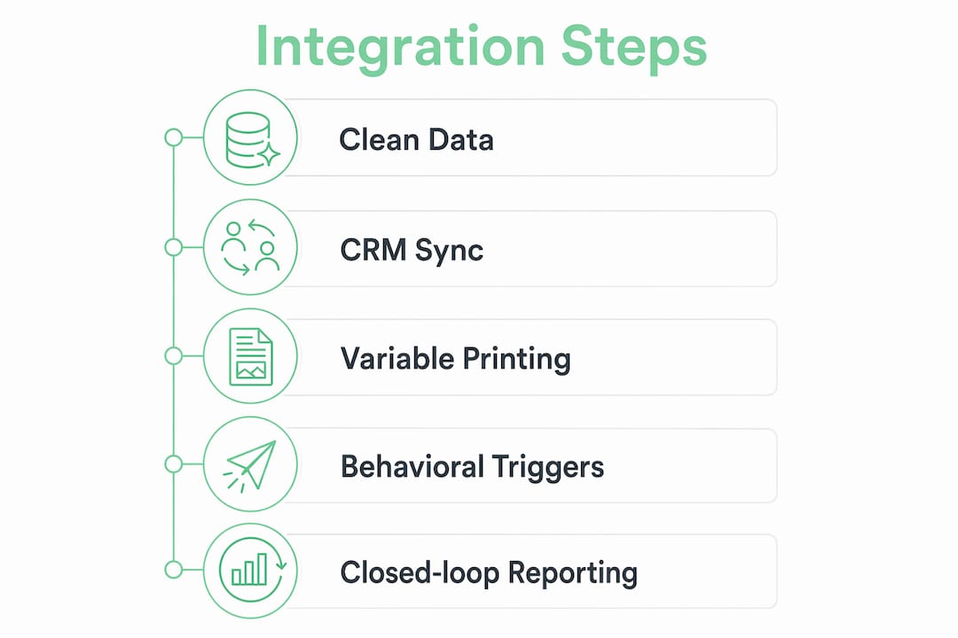 Infographic showing integration readiness steps