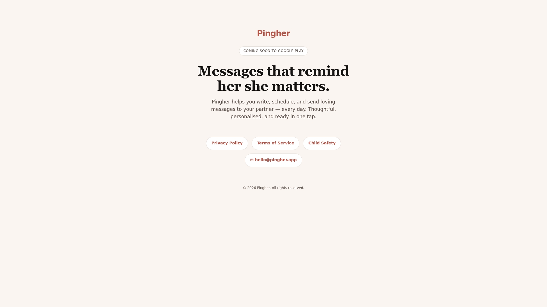 https://pingher.app