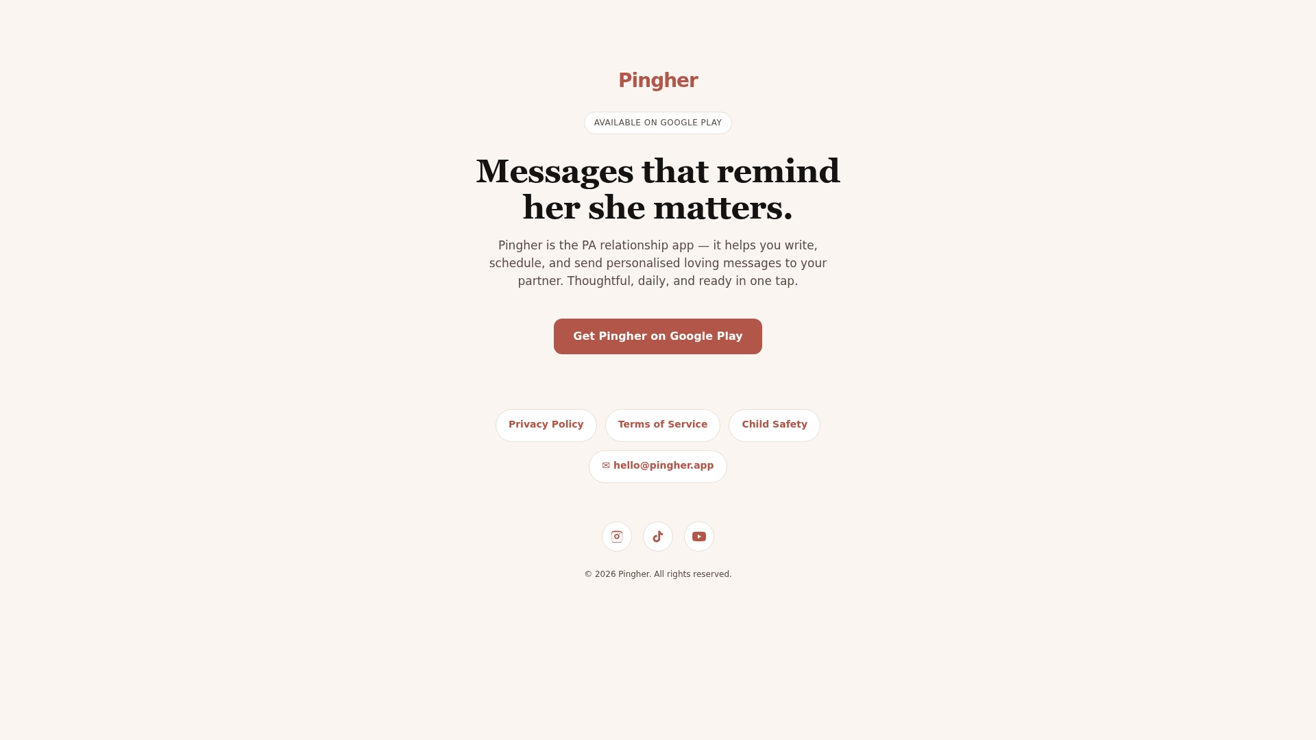https://pingher.app