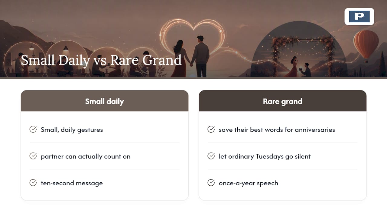Comparison of emotional impact: daily gestures vs grand gestures