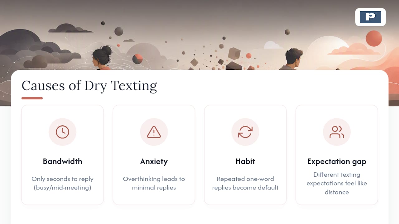 What Dry Texting Is and Why People Do It — overview diagram