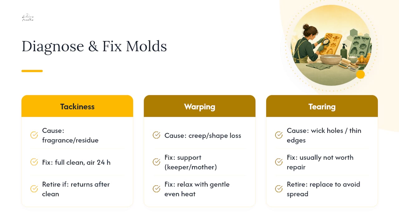 Three silicone mold defects and recommended fixes