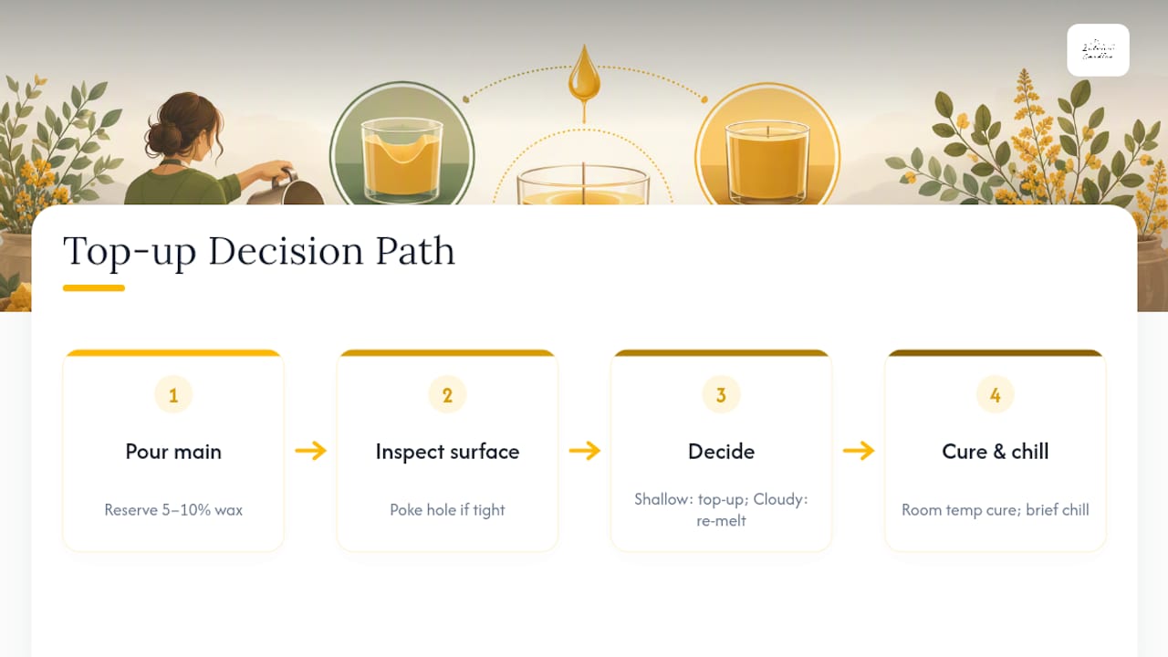 Beeswax top-up and remelt decision path