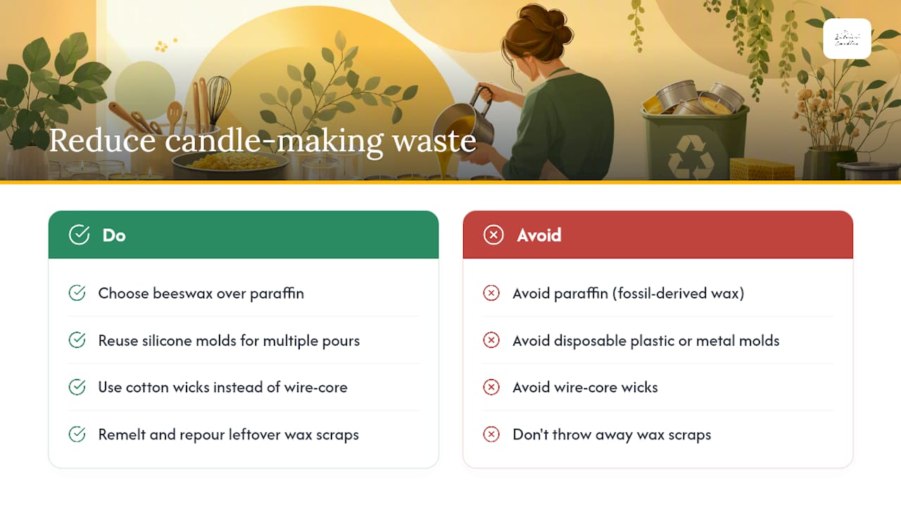 Four sustainable choices for making floating candles