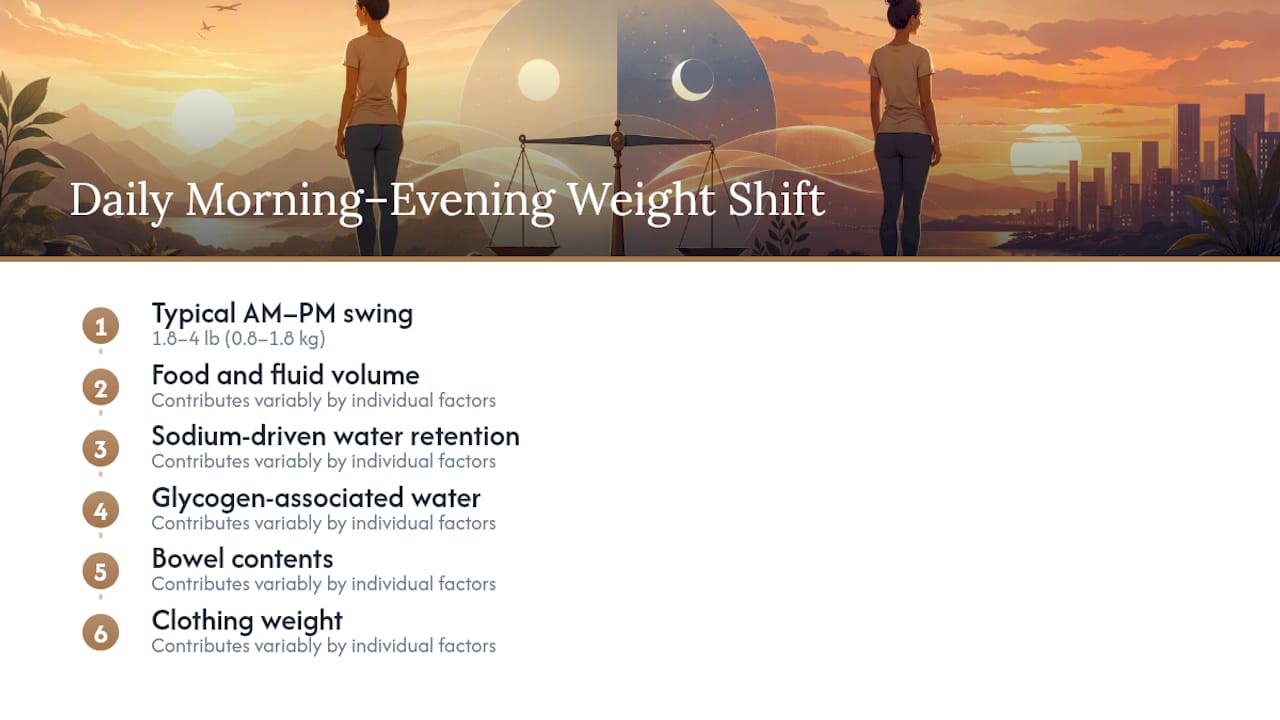 Diagram of daily weight variation factors