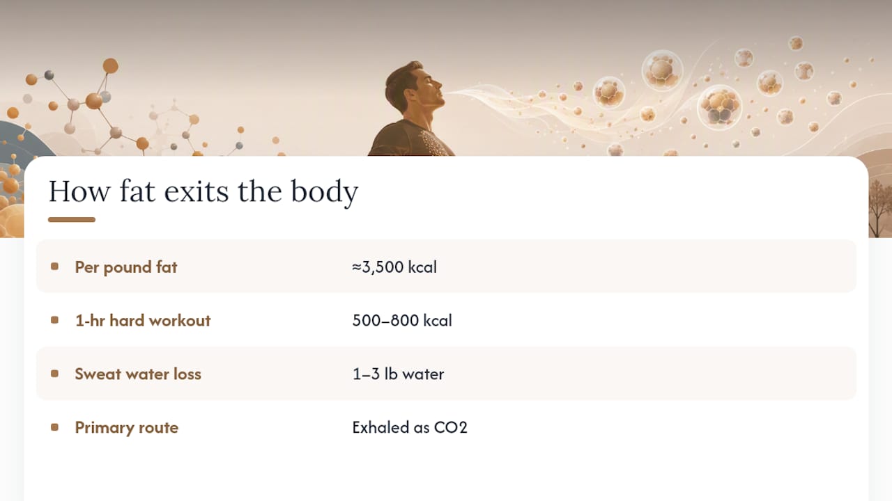 How Fat Actually Leaves Your Body — overview diagram