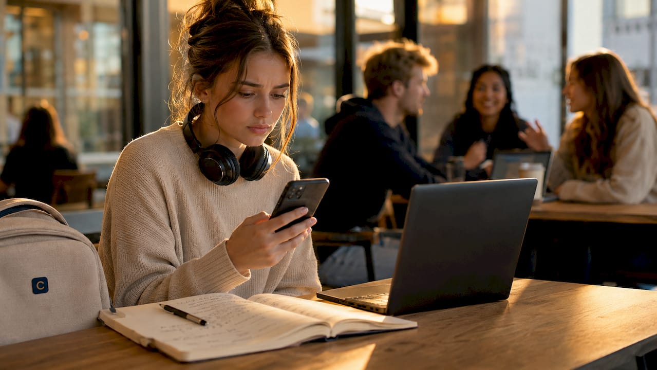 Student frustrated by group communication issues