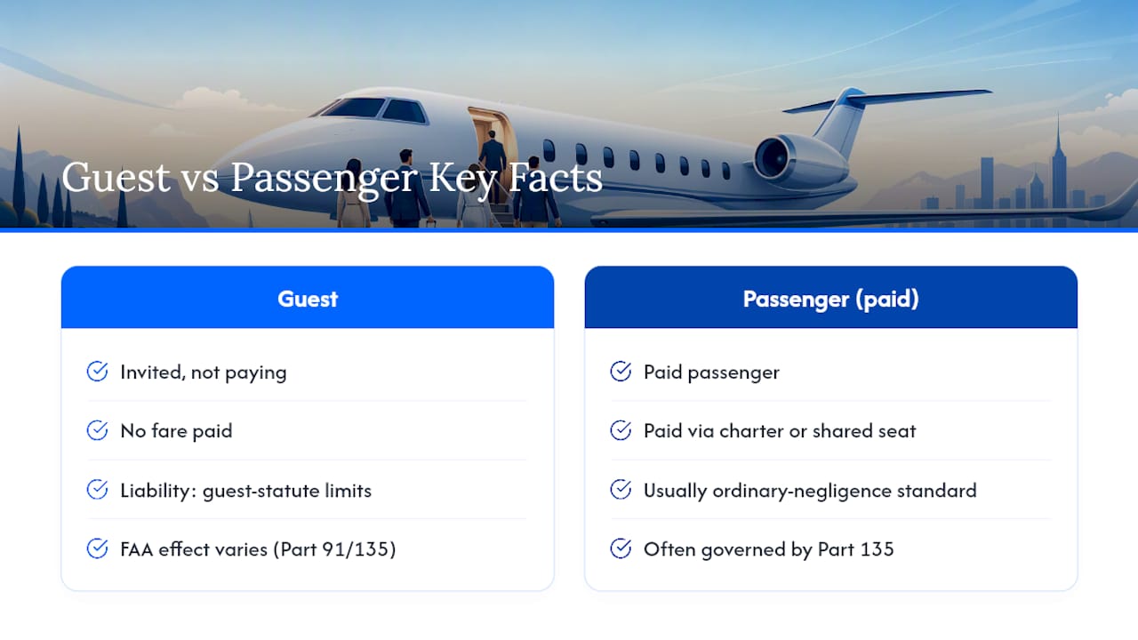 Who Counts as a Guest vs. a Passenger for Hire? — overview diagram