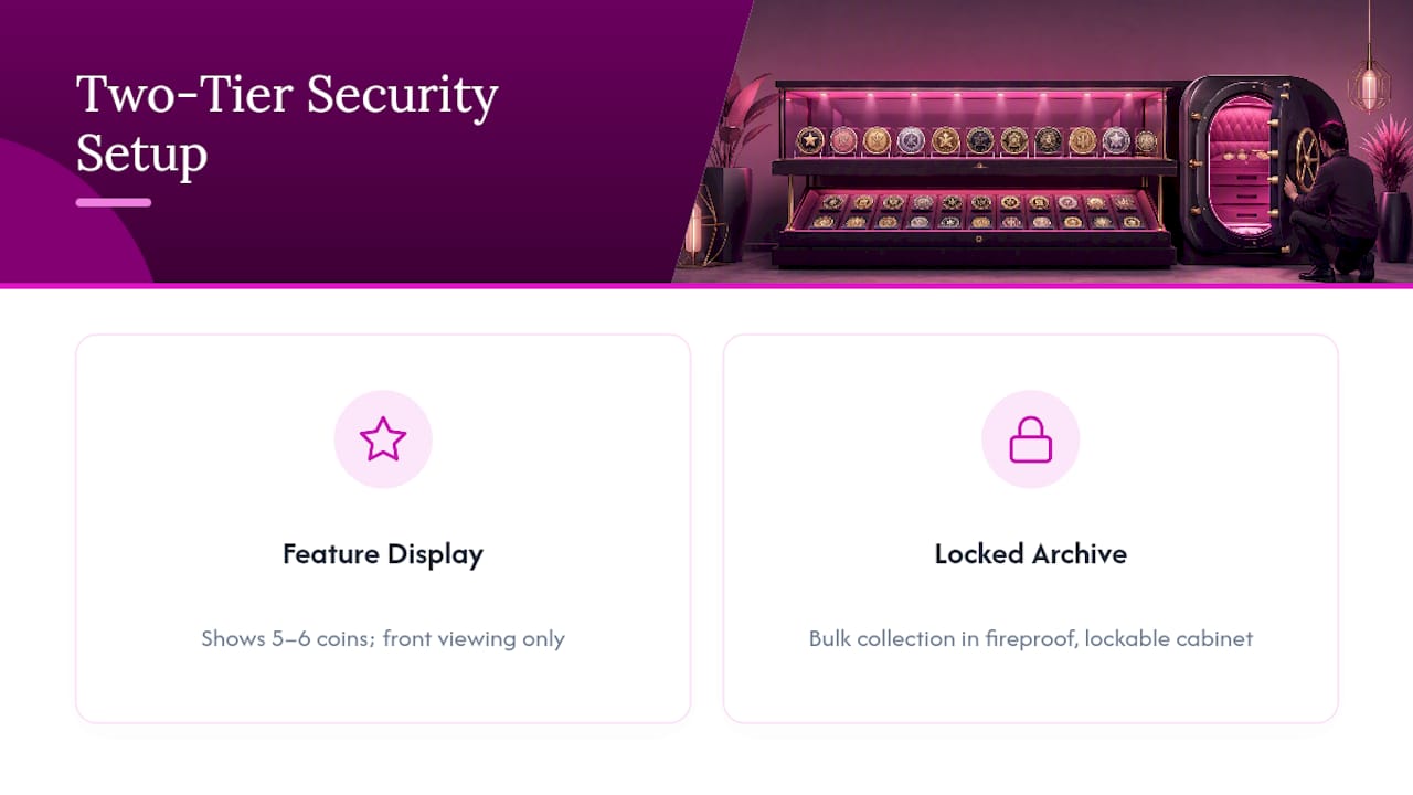 Two-tier security model for coin collections