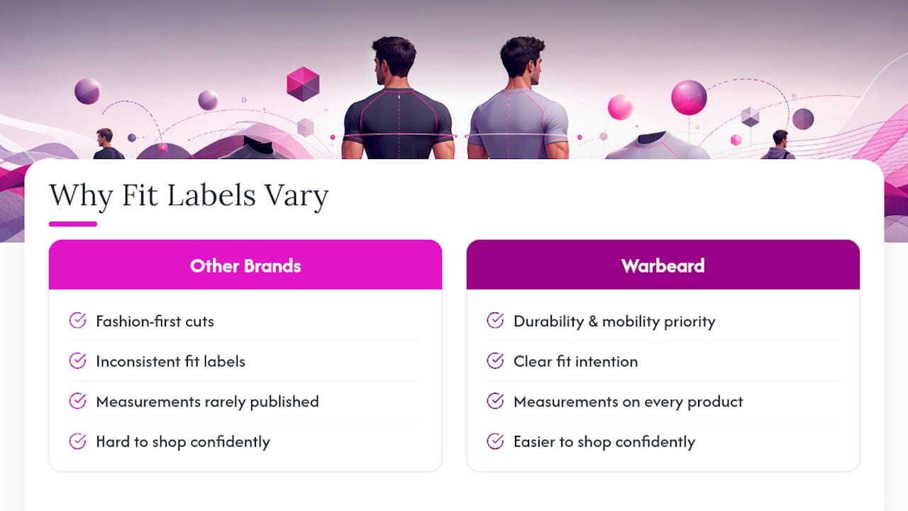 Why Fit Labels Vary So Much Across Brands — overview diagram