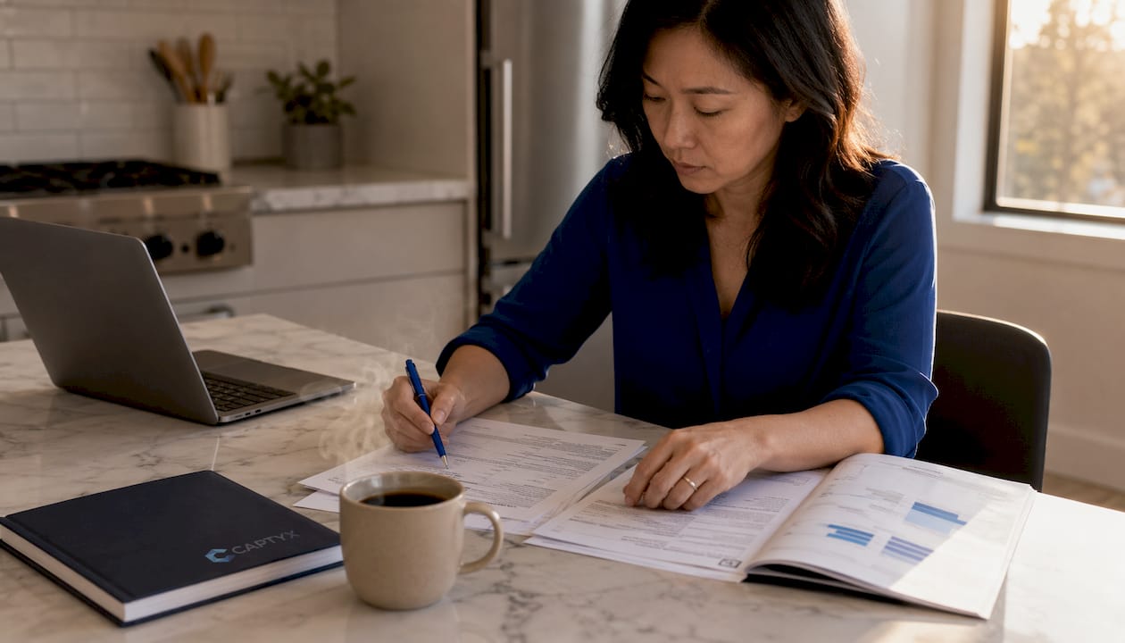 Hands reviewing ESOP tax documents