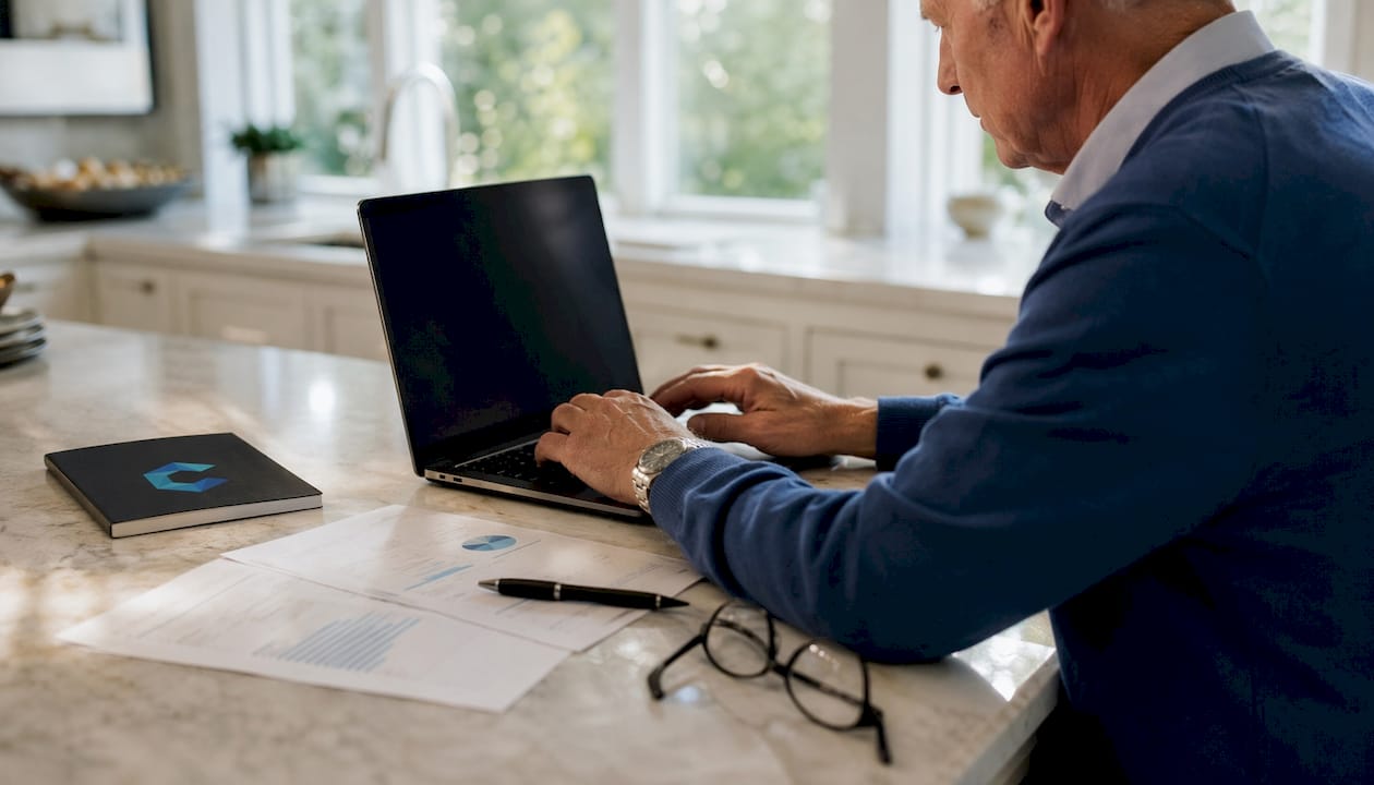 Hands typing and managing MA IOI documents