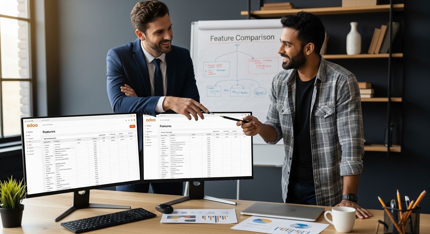 ERP feature comparison workspace
