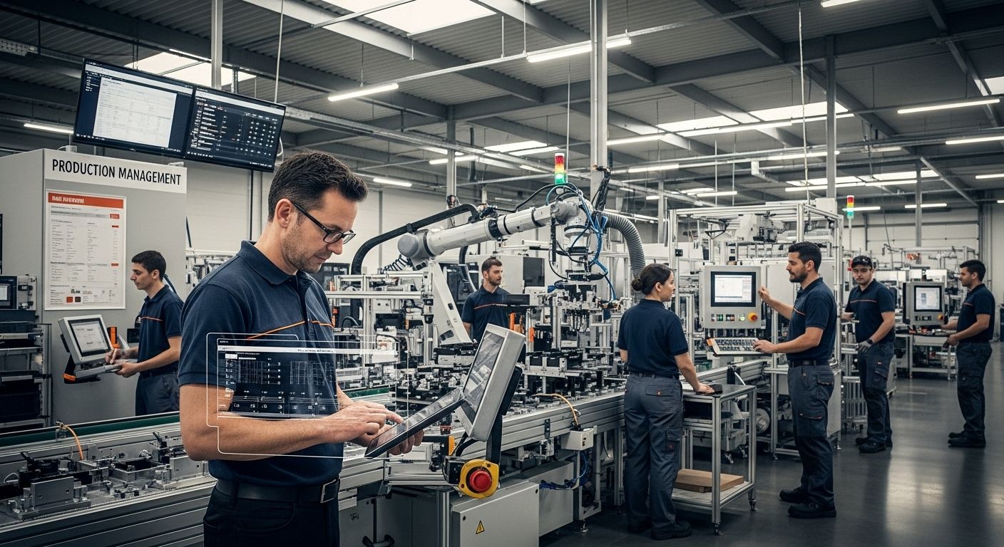 production digital monitoring Odoo ERP