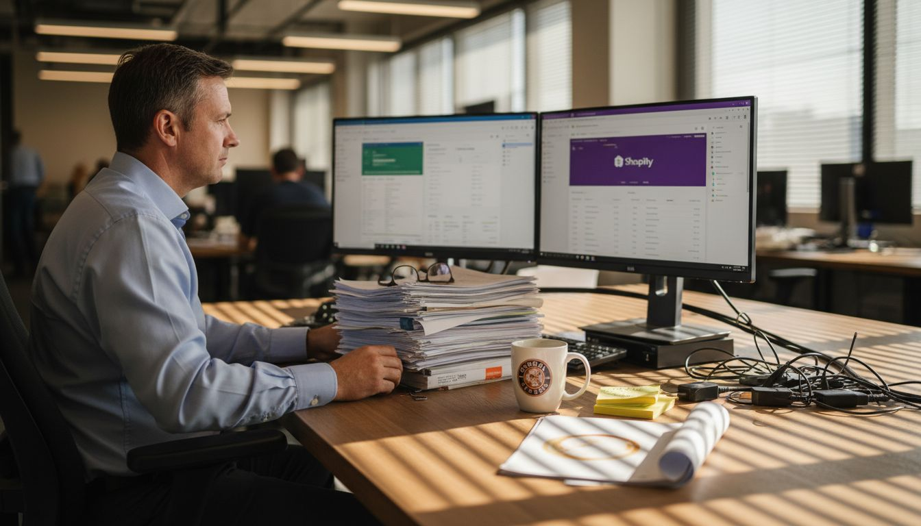 Operations manager using ERP and Shopify dashboards