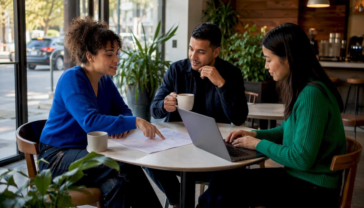Freelancers collaborating with shared inbox