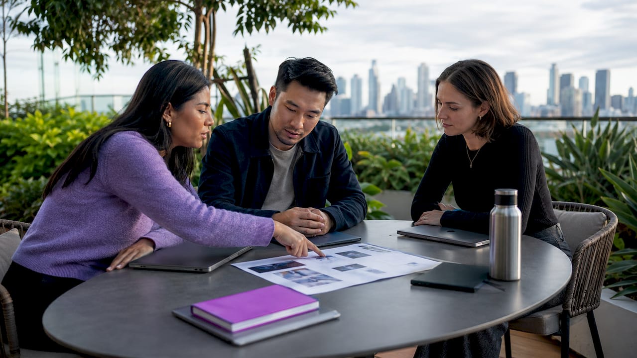 Client-facing team discussing onboarding process
