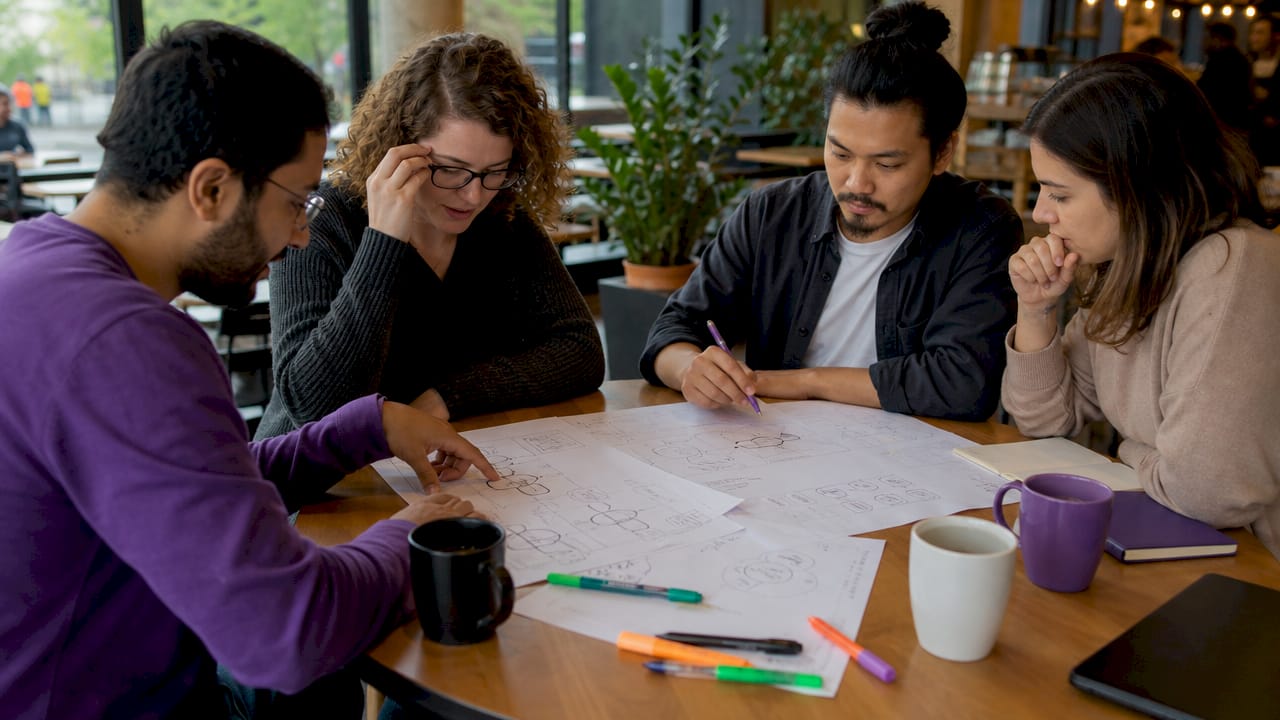 Team planning workflow infrastructure in meeting room