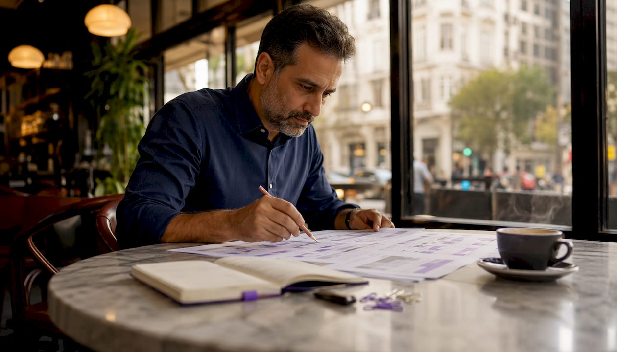 Manager analyzing workflow bottleneck charts