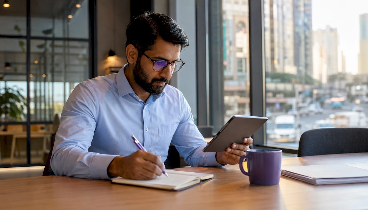 Project manager coordinating tasks and workflow