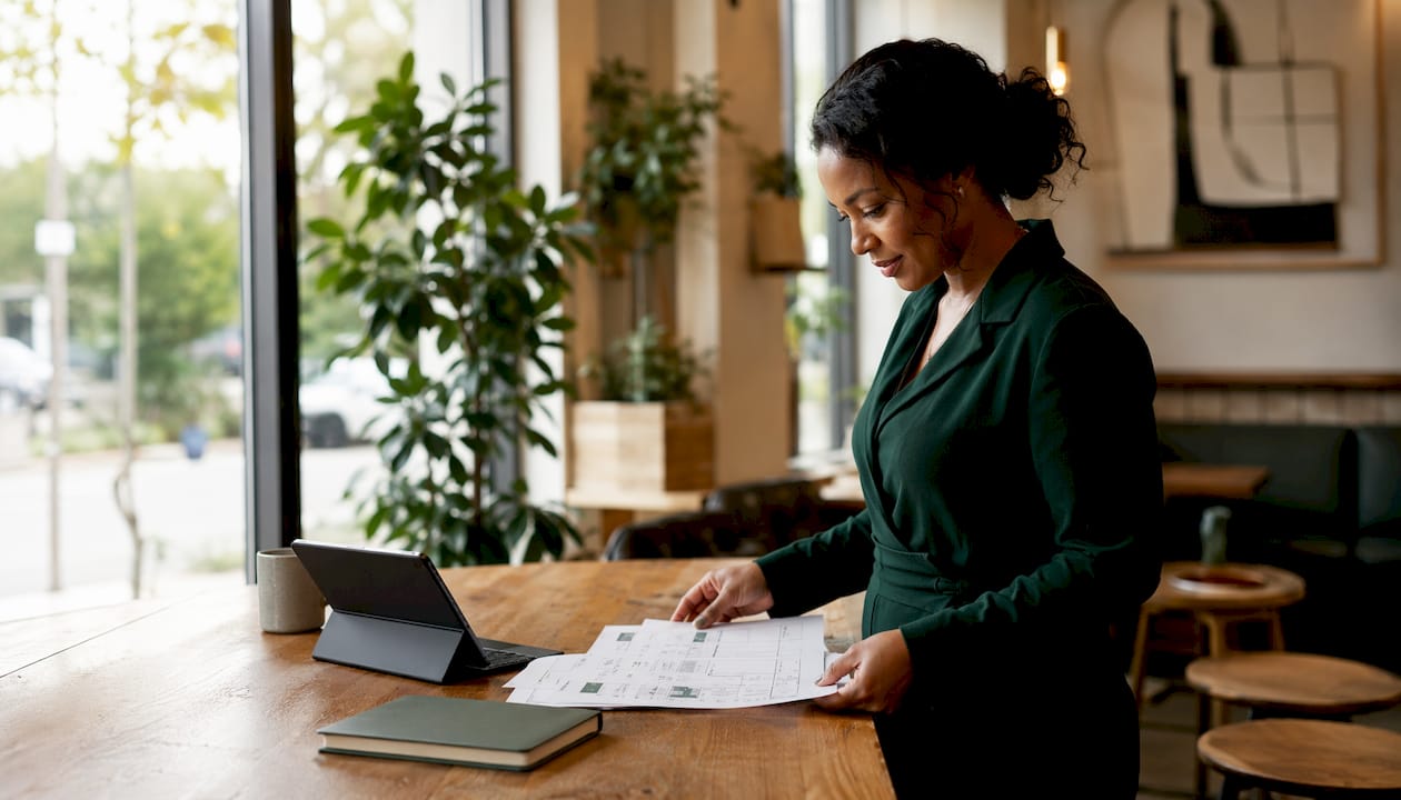 Sales ops manager reviewing outbound platform analytics