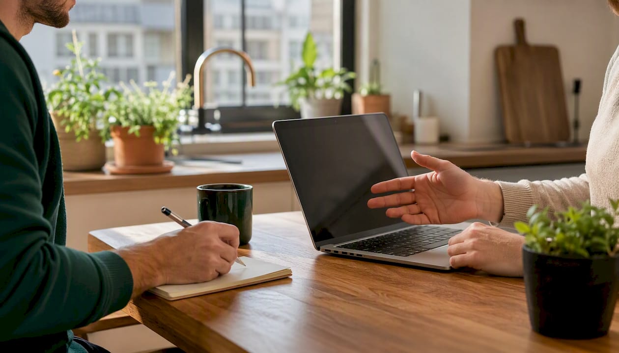 Hands collaborating on cold email personalization workflow
