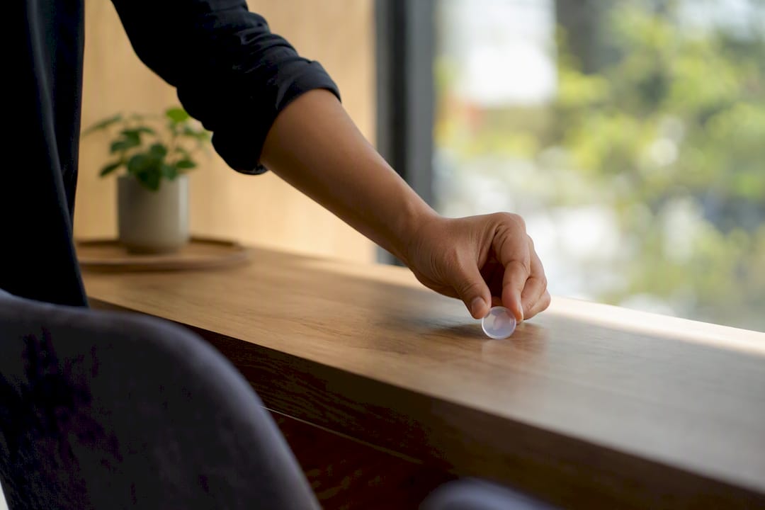 Hand passing translucent workflow token