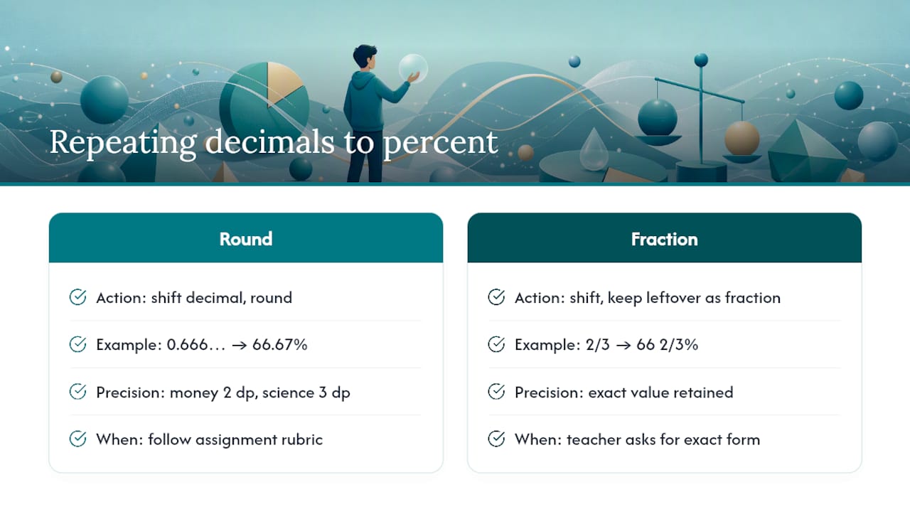 How Do You Turn a Decimal Into a Percent? — overview diagram