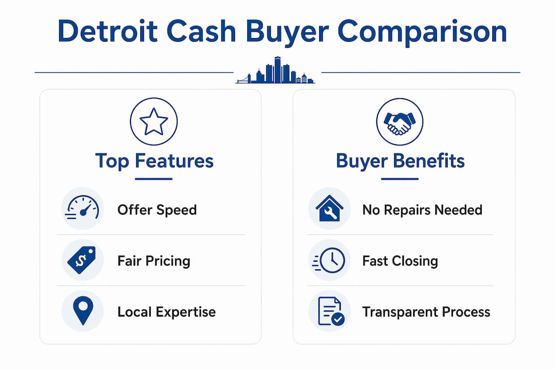 Infographic comparing Detroit cash buyers