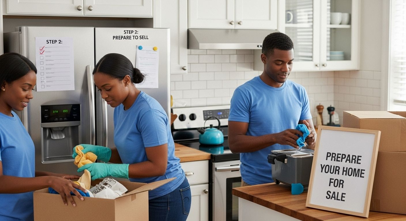 declutter kitchen home selling