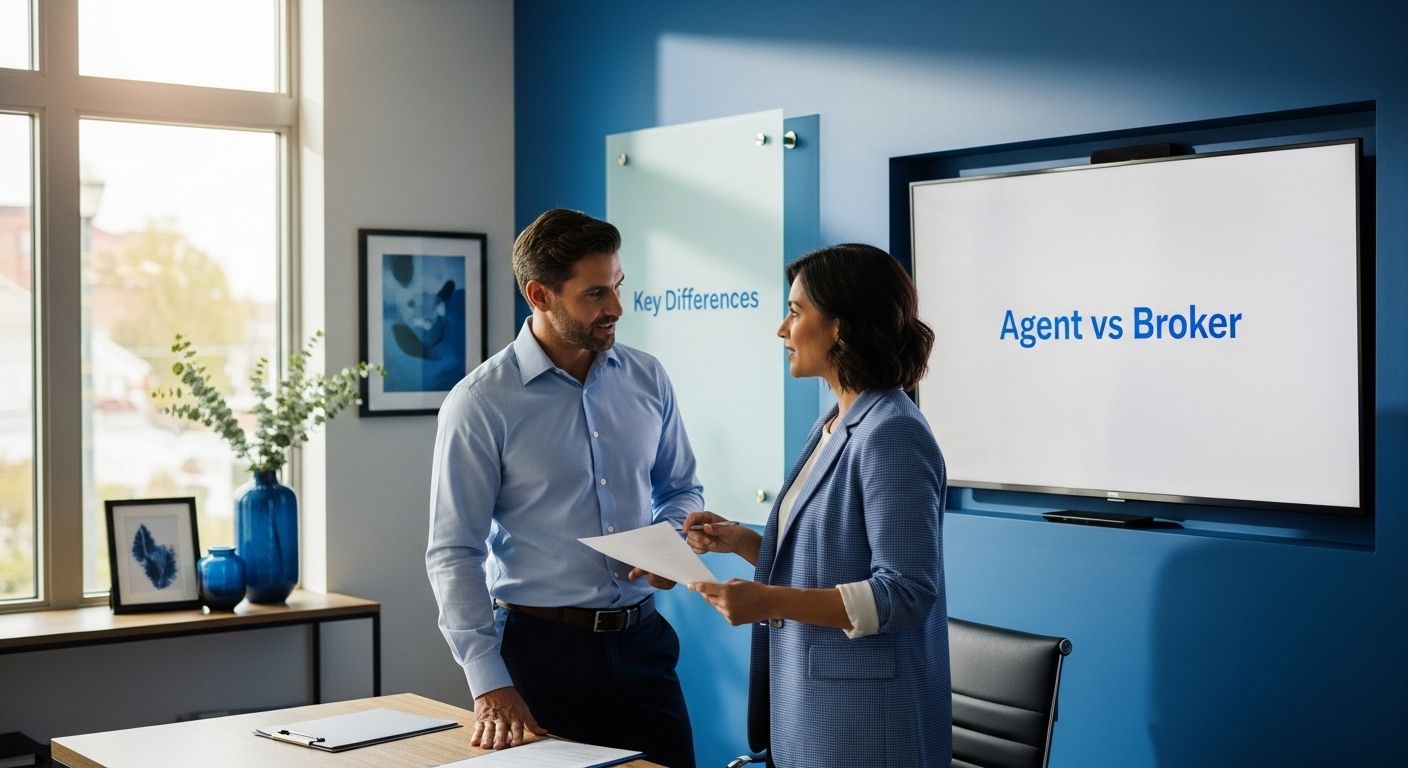 real estate agent vs broker
