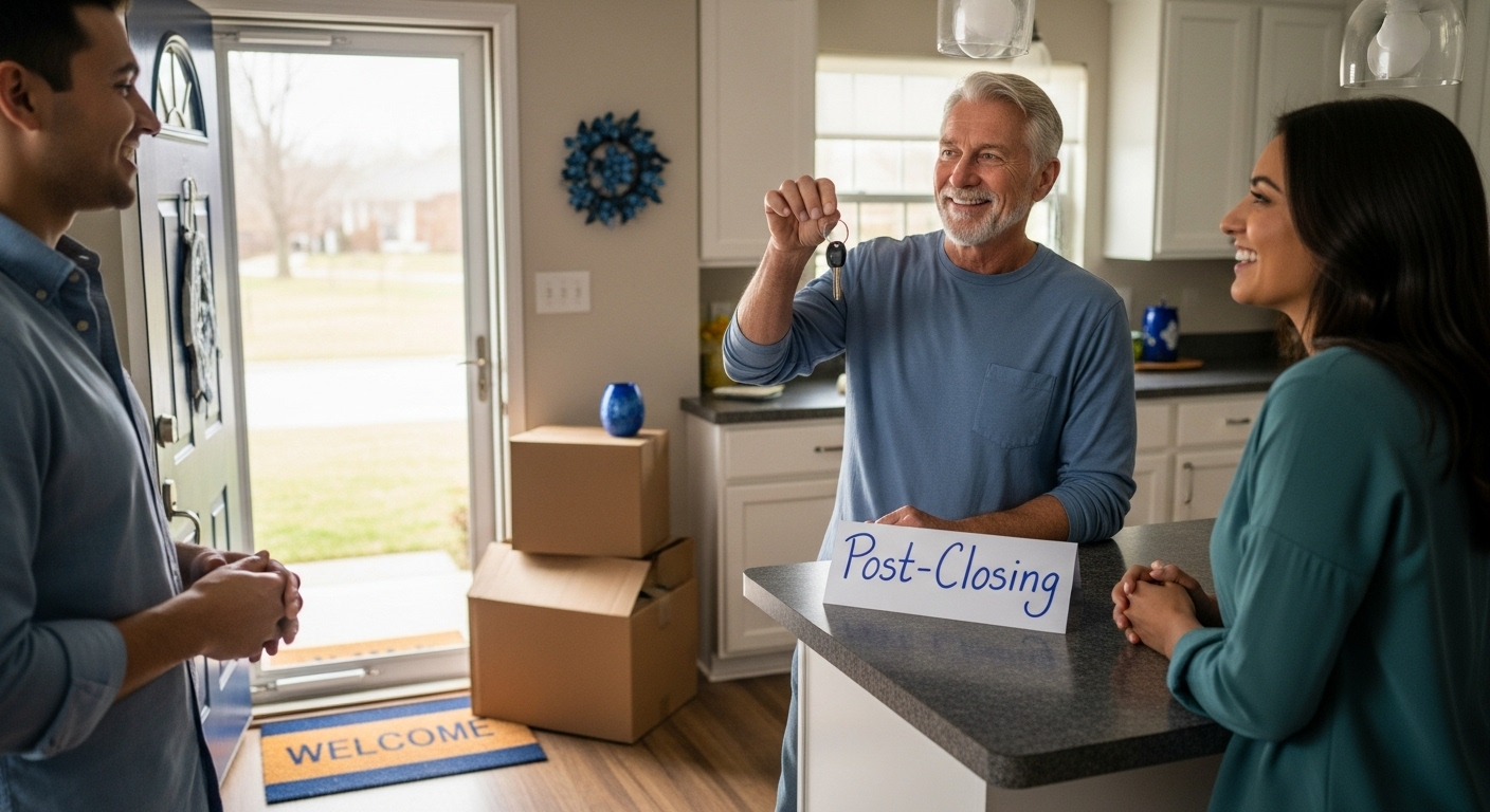 homeowner moving keys closing