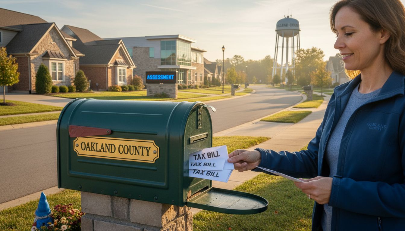 Oakland County homes with tax bill mailbox
