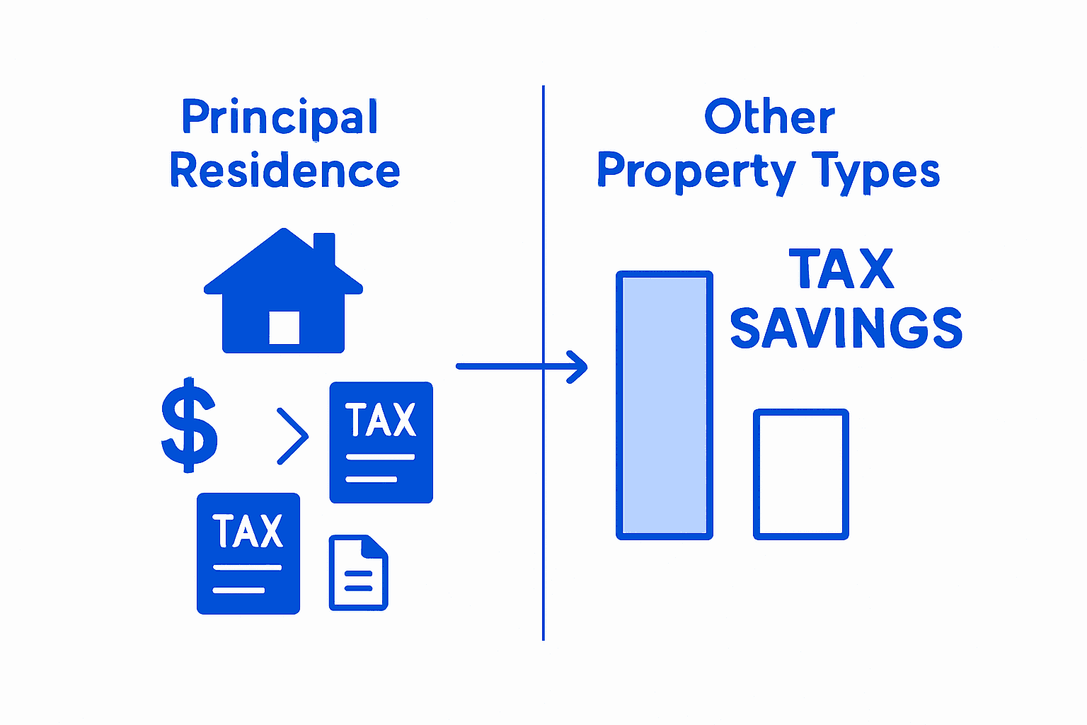 Comparison of principal residence and other properties