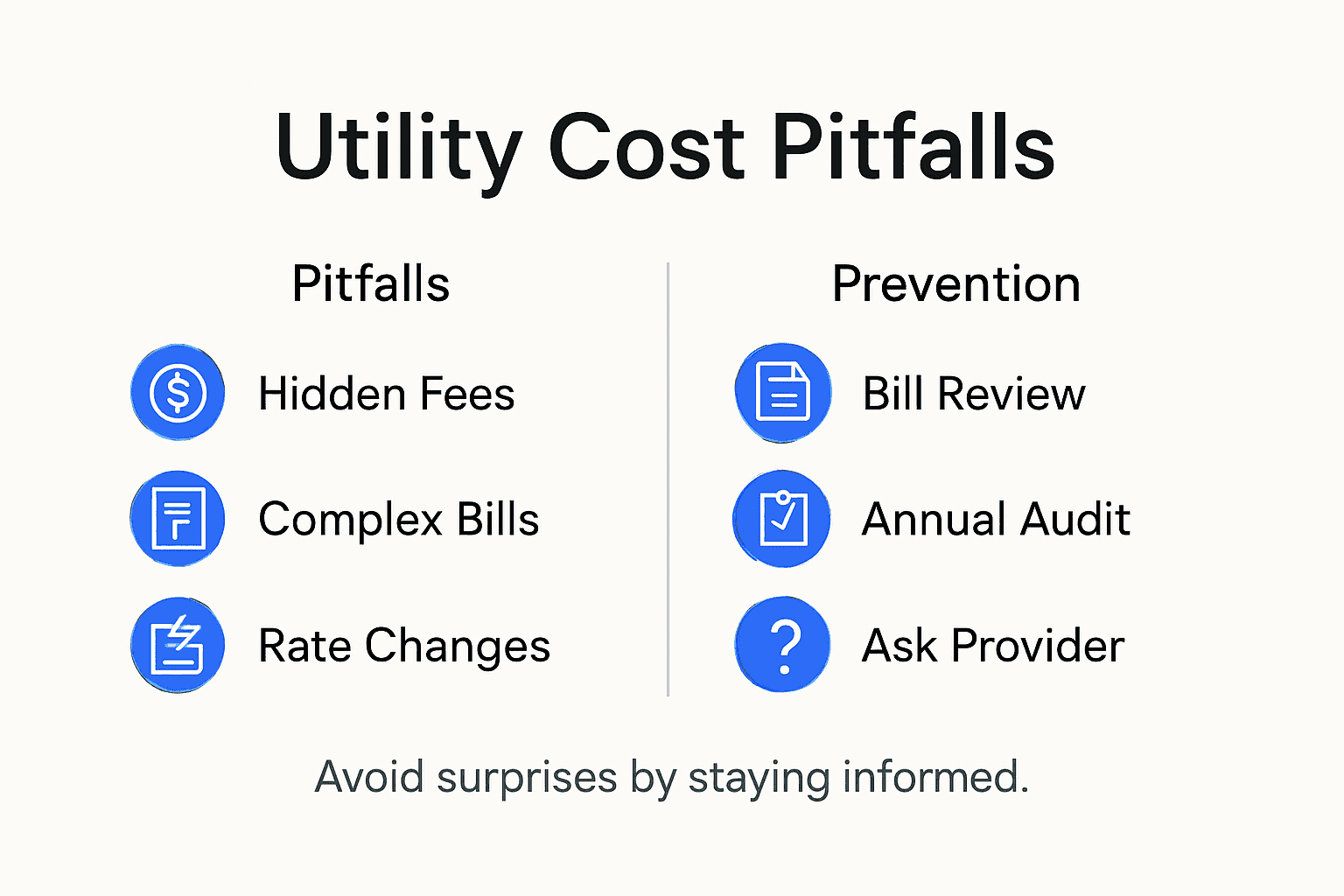 Infographic of Michigan utility bill pitfalls and solutions