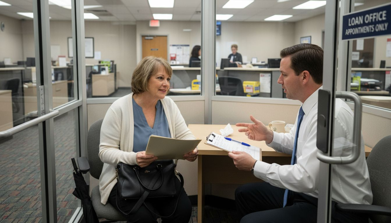 Homeowner and banker discuss deed in lieu steps