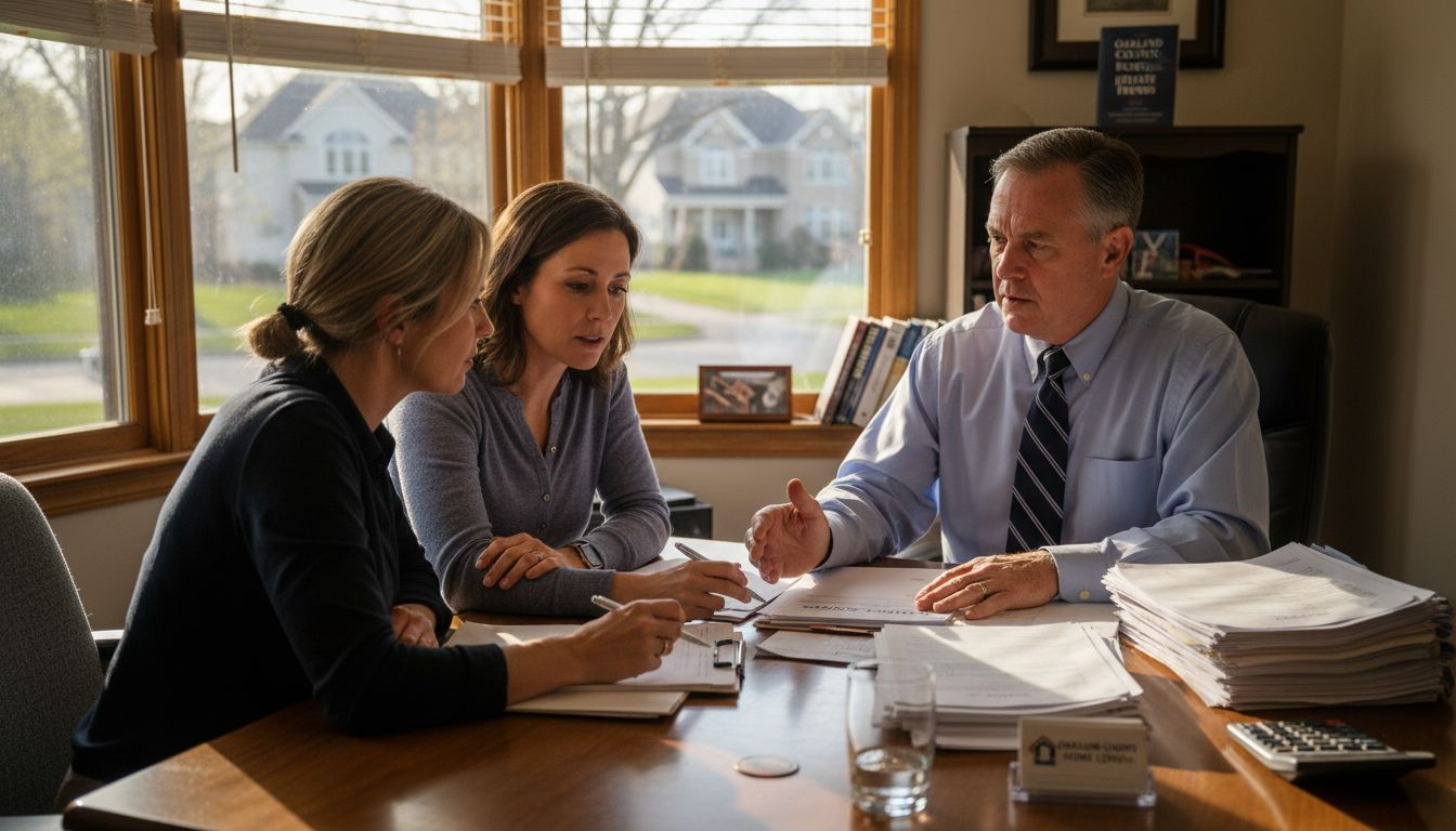 Mortgage broker meeting with Oakland clients