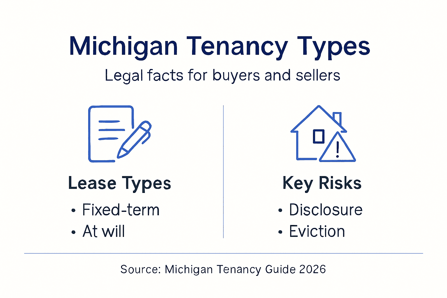 Infographic shows main Michigan tenancy types