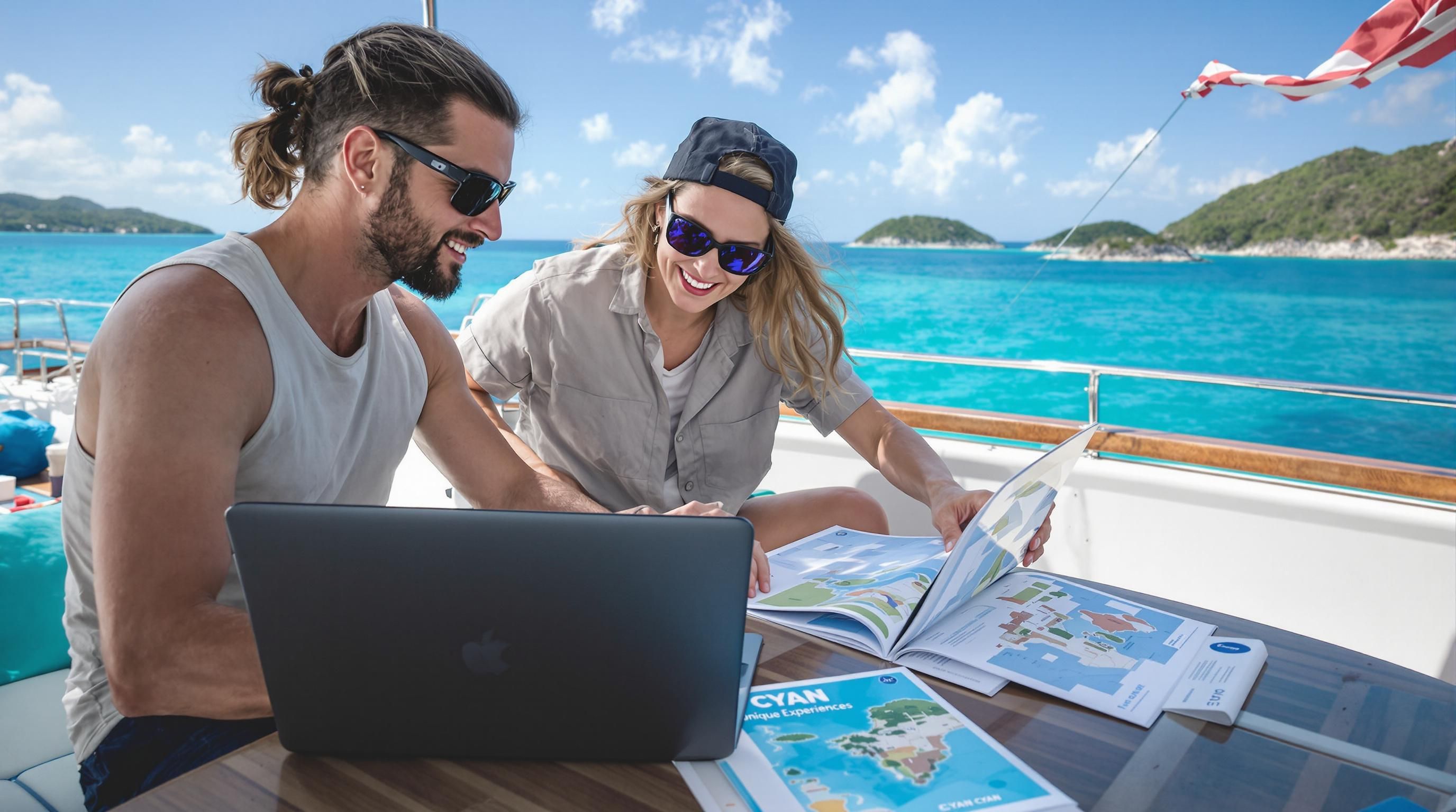 yacht research couple