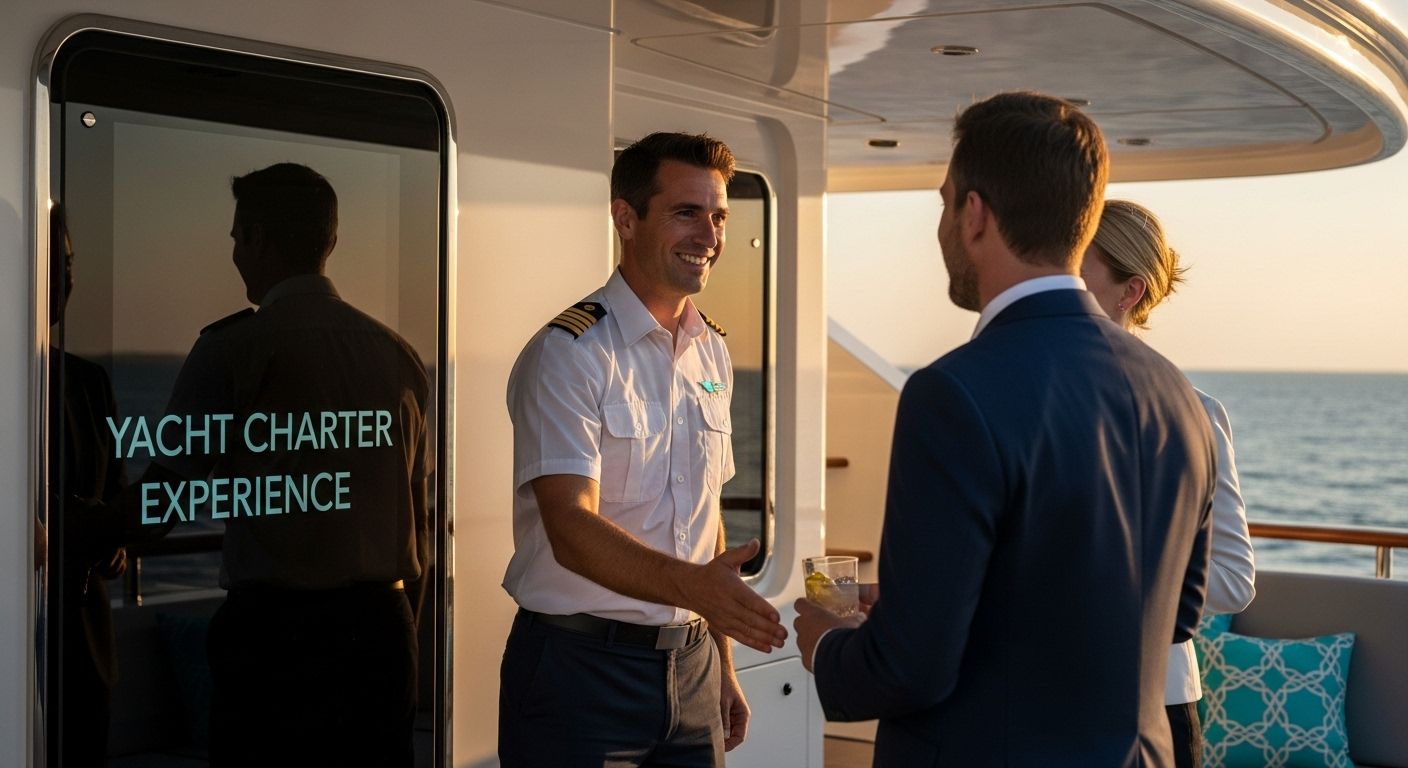luxury yacht charter crew welcome