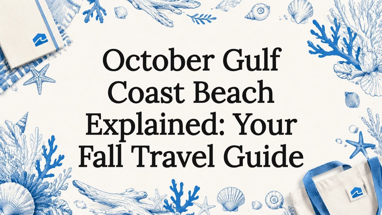 Decorative coastal title card illustration