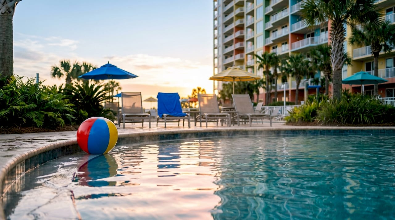 High-rise Panama City Beach condo with pool and beach