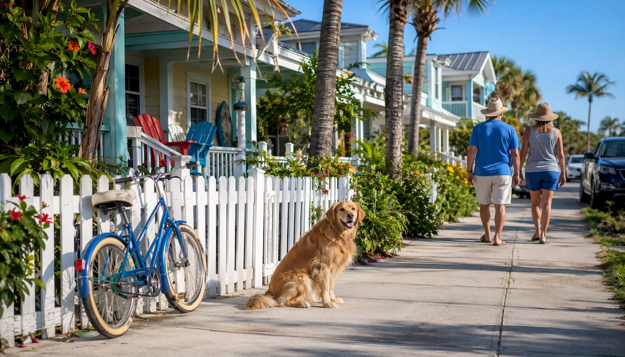 Variety of vacation rentals in Holmes Beach neighborhood