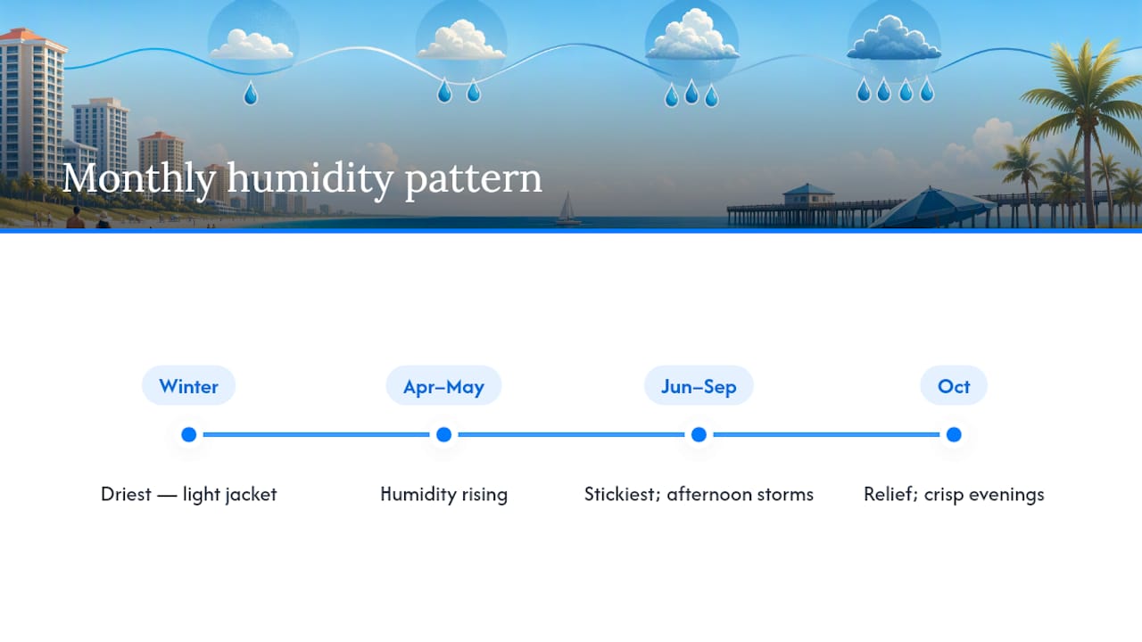 How Humid Does It Get Month to Month? — overview diagram