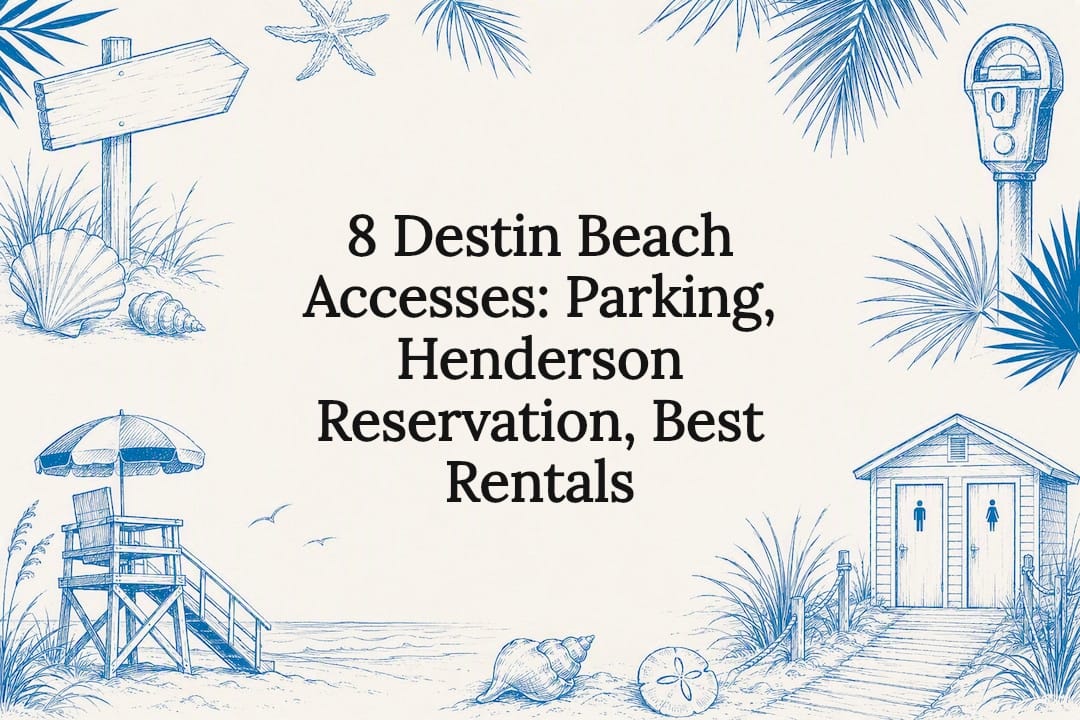 Decorative Destin beach access title card