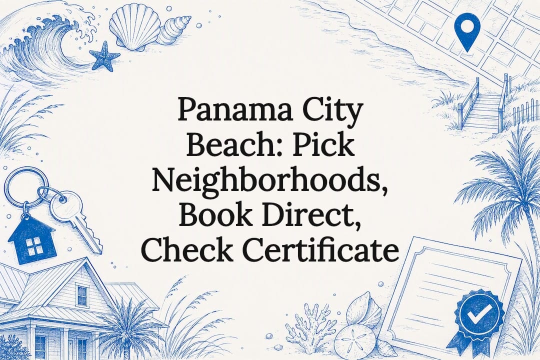 Panama City Beach booking guide title card